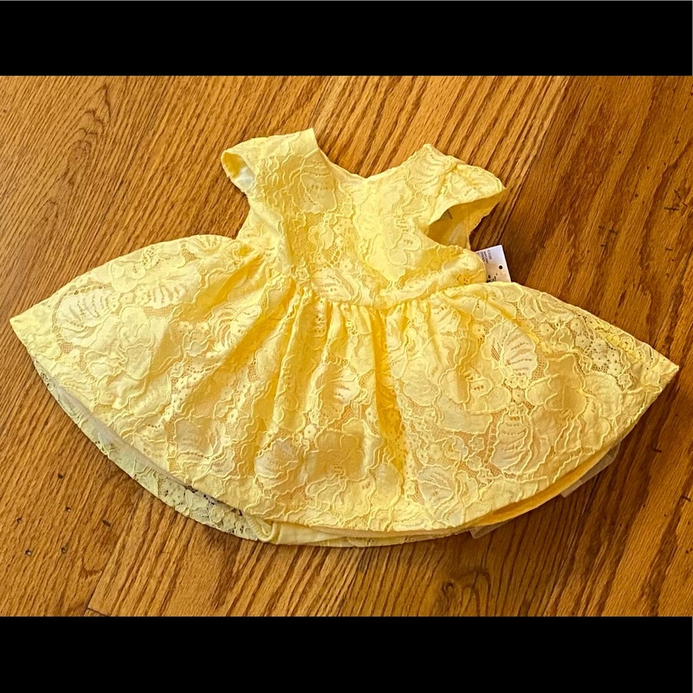 CP Lace Dress, Yellow